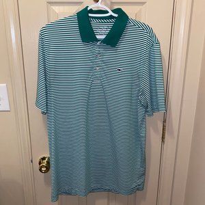 Vineyard Vines Performance Polo M Green Striped
